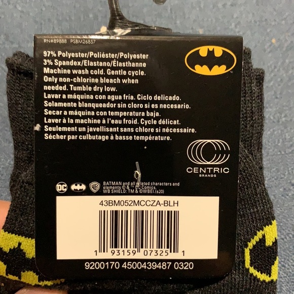 Batman Crew Socks 1pair NWT - Picture 4 of 4